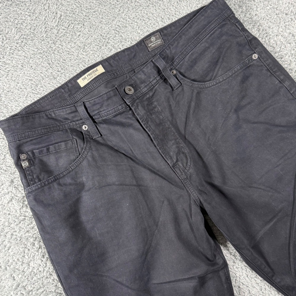 AG Adriano Goldschmied The Protege Pants Mens 36x34 Black Straight Leg USA 31"